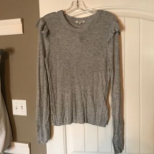 NWT Madewell Ruffle Sleeve Sweater